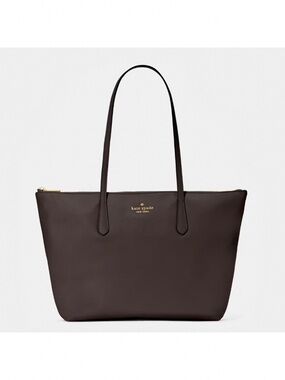 Kate Spade Kitt Nylon Medium Tote Bag Hot Fudge